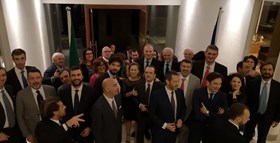 giovedì 22/11/2018-cena alla residenza dell'Ambasciatore Italiano a Singapore, Raffaele Langella